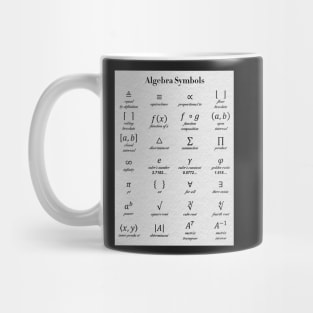 Algebra Symbols Mug